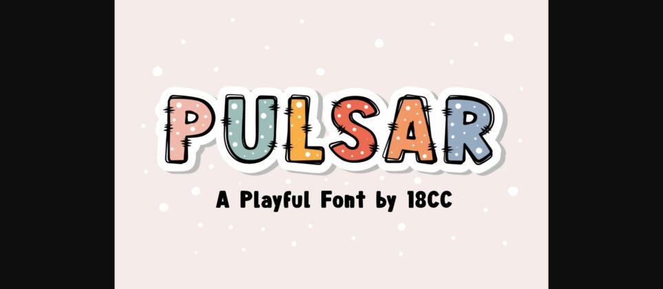 Pulsar Font Poster 1