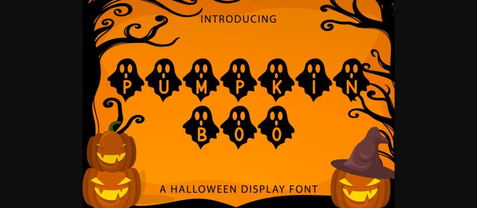 Pumpkin Boo Font Poster 3