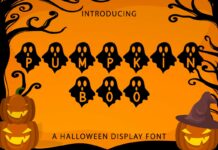 Pumpkin Boo Font Poster 1