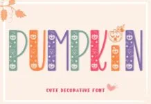 Pumpkin Font Poster 1