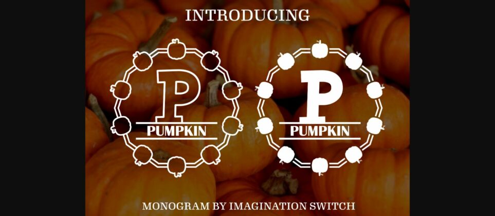 Pumpkin Font Poster 3