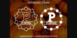 Pumpkin Font Poster 1