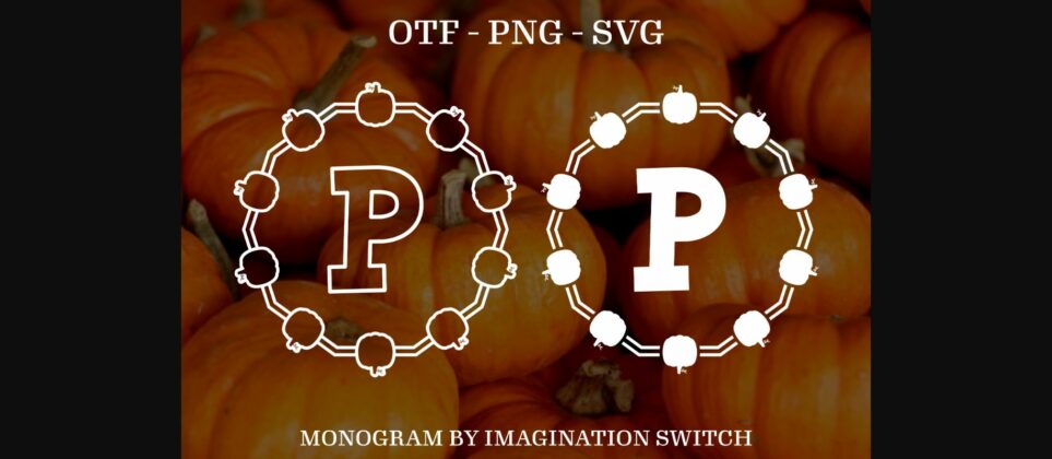 Pumpkin Font Poster 2