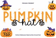 Pumpkin Hat Font Poster 1