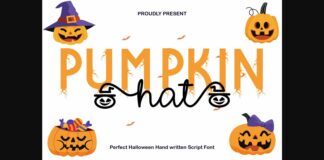 Pumpkin Hat Font Poster 1