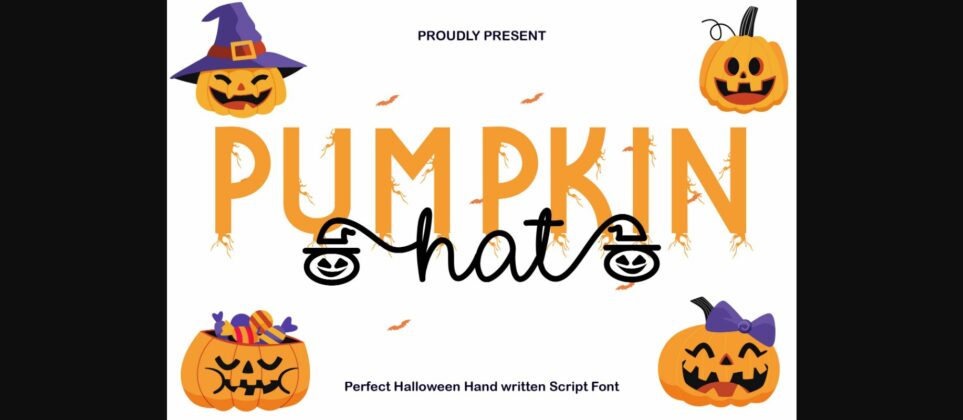 Pumpkin Hat Font Poster 1