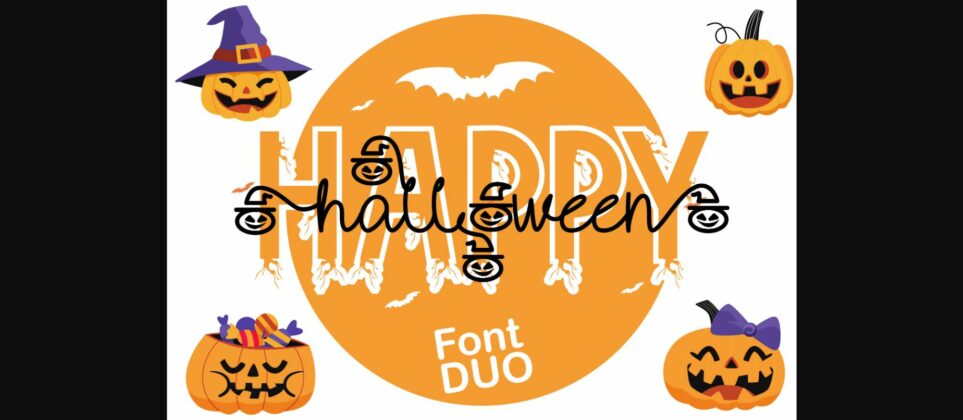 Pumpkin Hat Font Poster 4