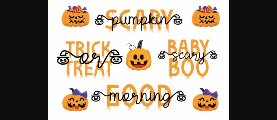 Pumpkin Hat Font Poster 6