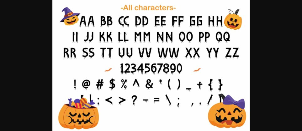 Pumpkin Hat Font Poster 8