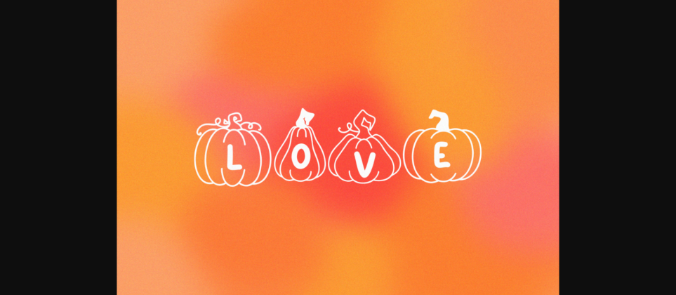 Pumpkin Love Font Poster 4