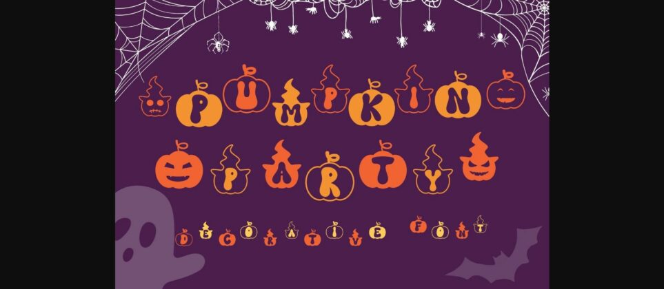 Pumpkin Party Font Poster 3