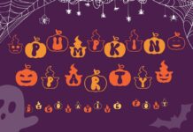 Pumpkin Party Font Poster 1