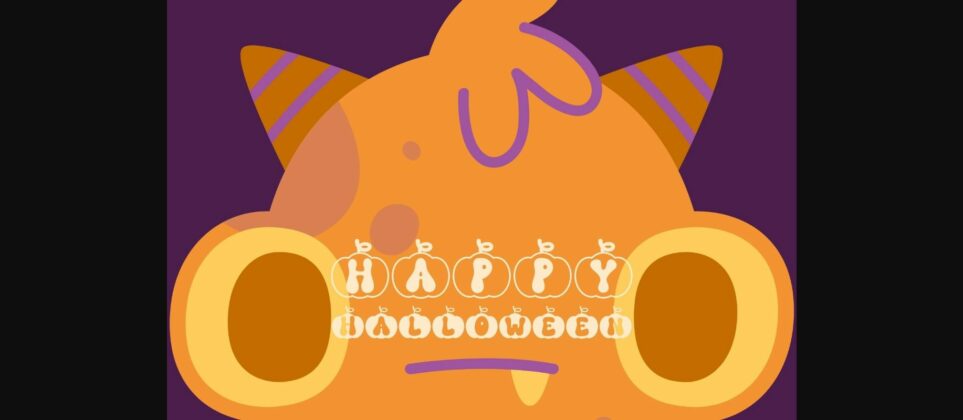 Pumpkin Party Font Poster 5