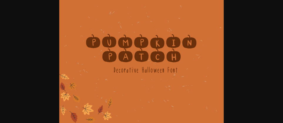 Pumpkin Patch Font Poster 3