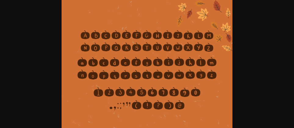 Pumpkin Patch Font Poster 2