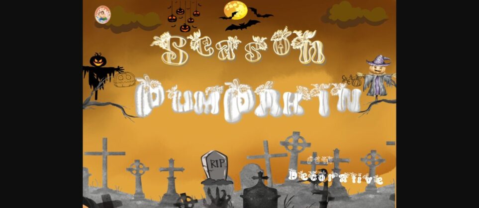 Pumpkin Season Font Poster 10