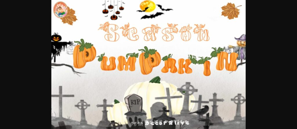 Pumpkin Season Font Poster 1