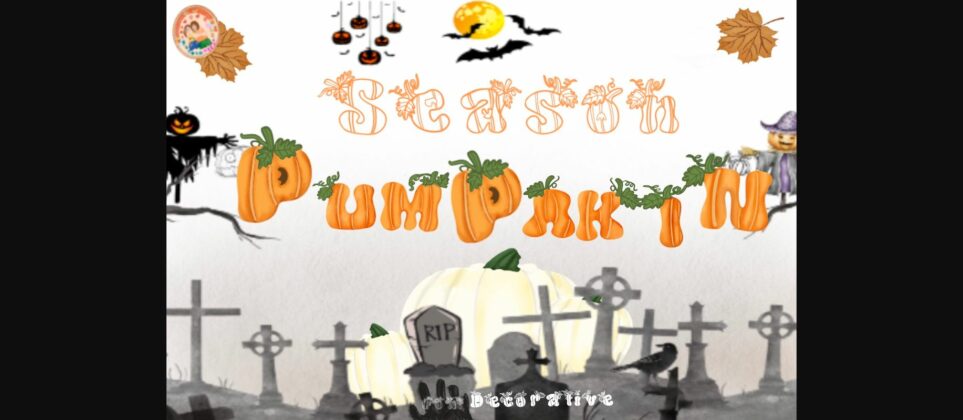 Pumpkin Season Font Poster 3