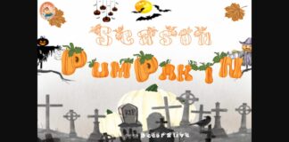 Pumpkin Season Font Poster 1