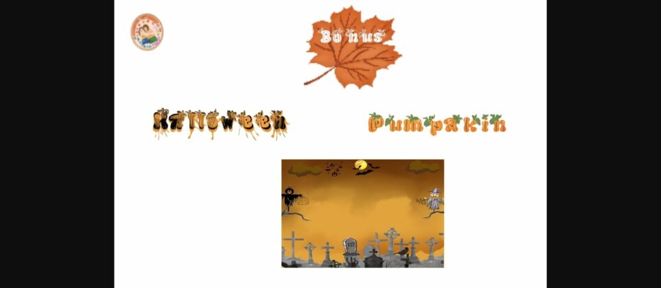 Pumpkin Season Font Poster 8