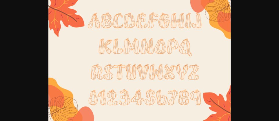 Pumpkins Font Poster 4