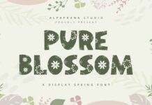 Pure Blossom Font Poster 1