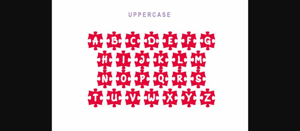 Puzzle in Love Font Poster 6