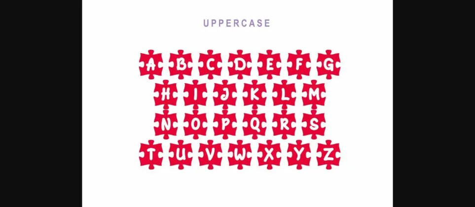 Puzzle in Love Font Poster 6