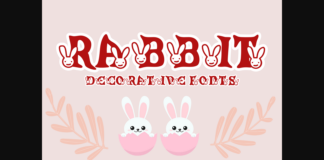 Rabbit Font Poster 1