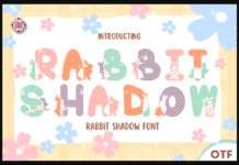 Rabbit Shadow Font Poster 1