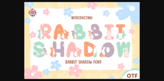 Rabbit Shadow Font Poster 1