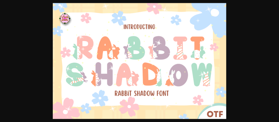 Rabbit Shadow Font Poster 1