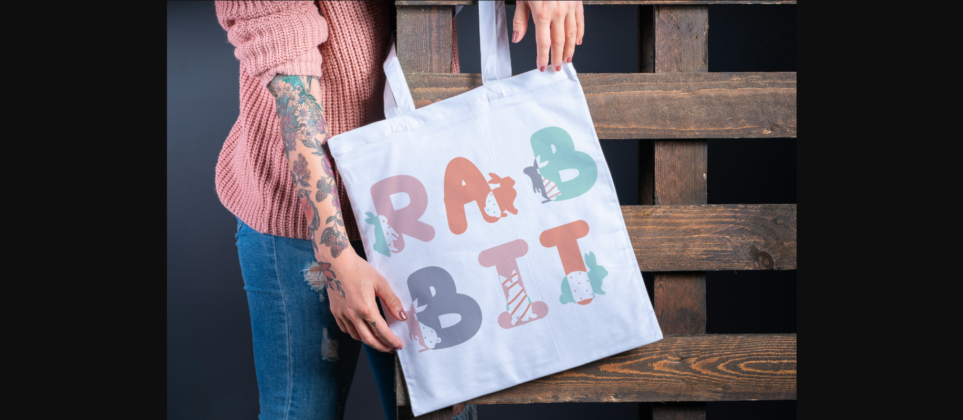 Rabbit Shadow Font Poster 7