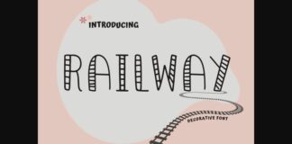 Railway Font Poster 1