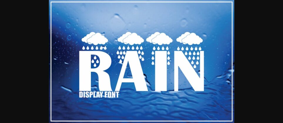 Rain Font Poster 3