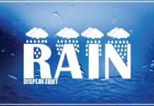 Rain Font Poster 1