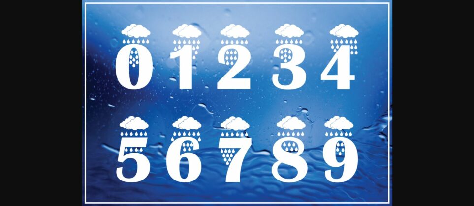 Rain Font Poster 5