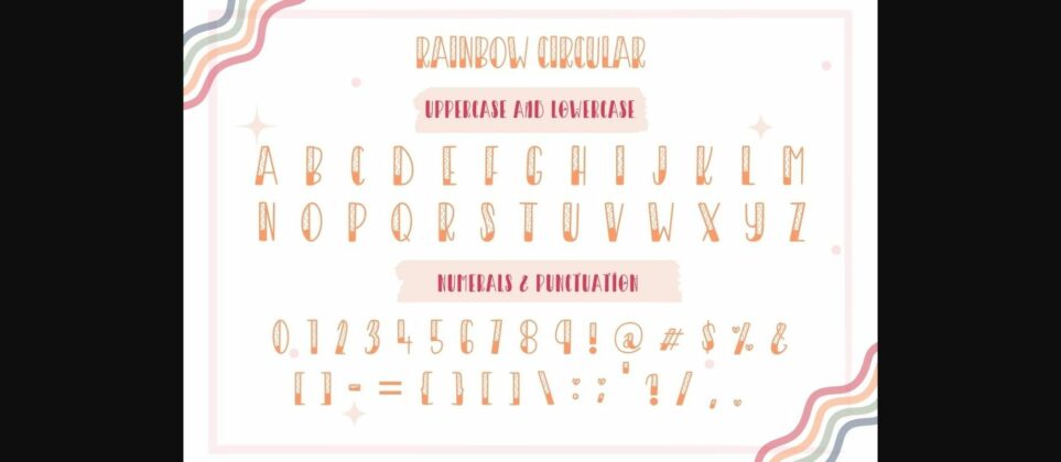 Rainbow Font Poster 10