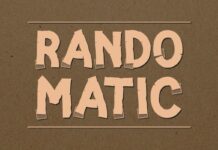 Randomatic Font Poster 1