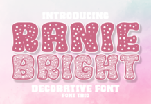 Ranie Bright Font Poster 1