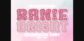 Ranie Bright Font Poster 1