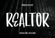 Realtor Font Poster 1