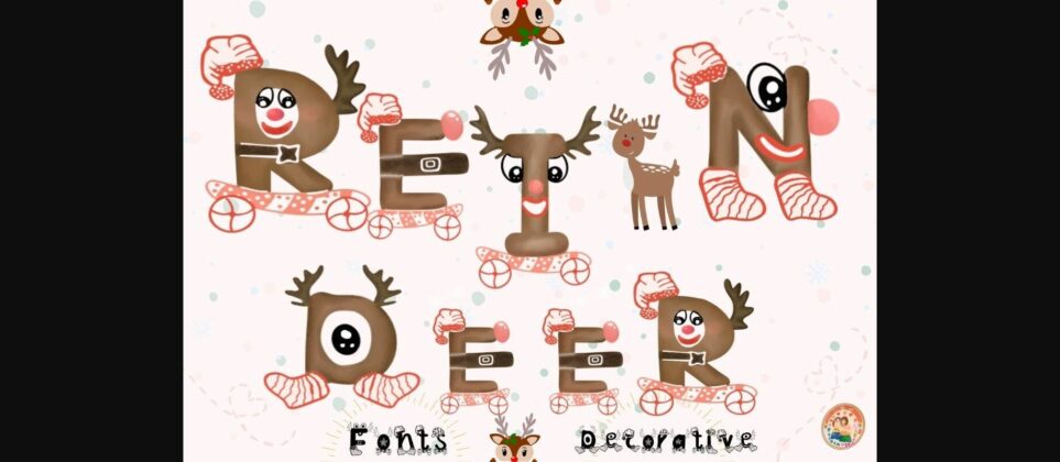 Reindeer Font Poster 3