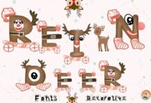 Reindeer Font Poster 1