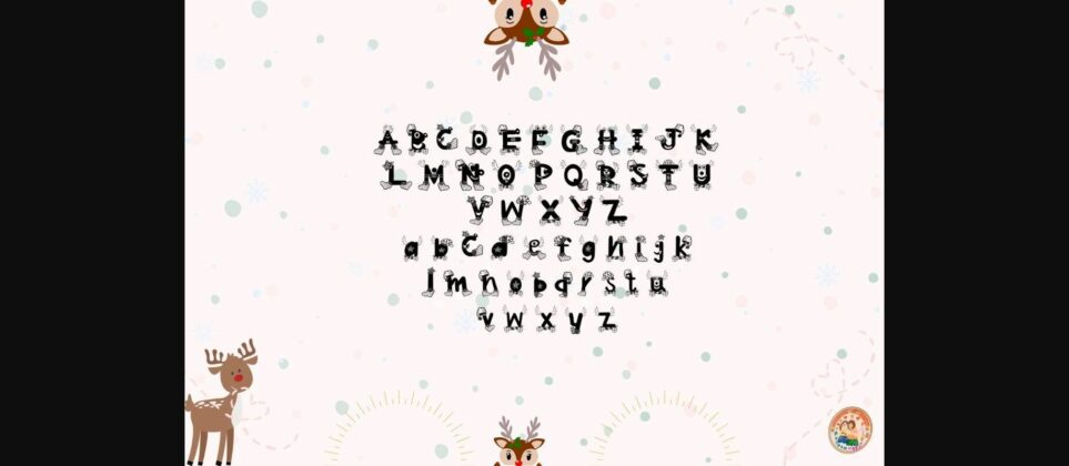Reindeer Font Poster 4