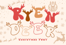 Reindeer Font Poster 1