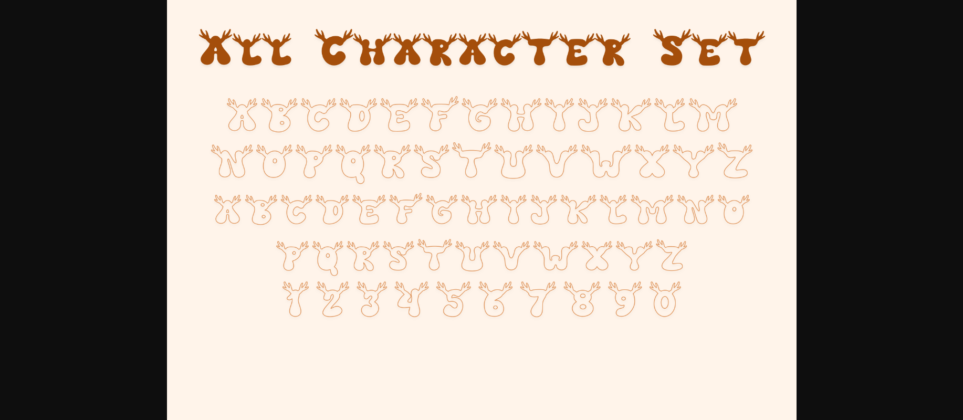 Reindeer Font Poster 6