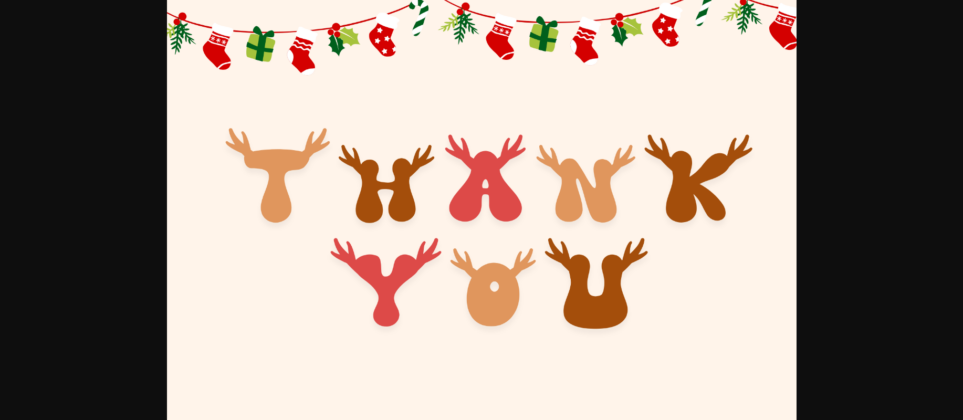 Reindeer Font Poster 7