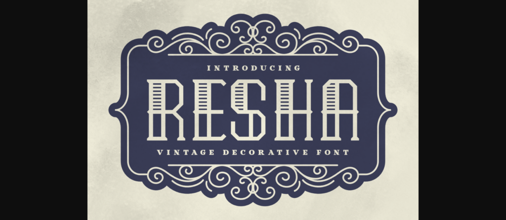 Resha Font Poster 3