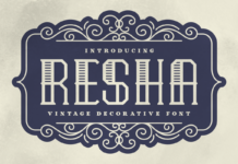 Resha Font Resha Font Poster 1